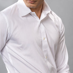The All-Hour – Bright White Luxury Shirt for Men