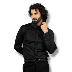 The Lance Collar – Black Beauty Luxury Shirt for Men