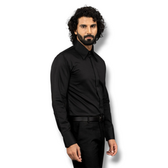 The Lance Collar – Black Beauty Luxury Shirt for Men