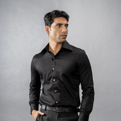 lustrous satin finish and a gracefully curved Cooper collar,