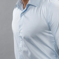The Regal Executive (Ice Melt)button-up shirt on a gray background
