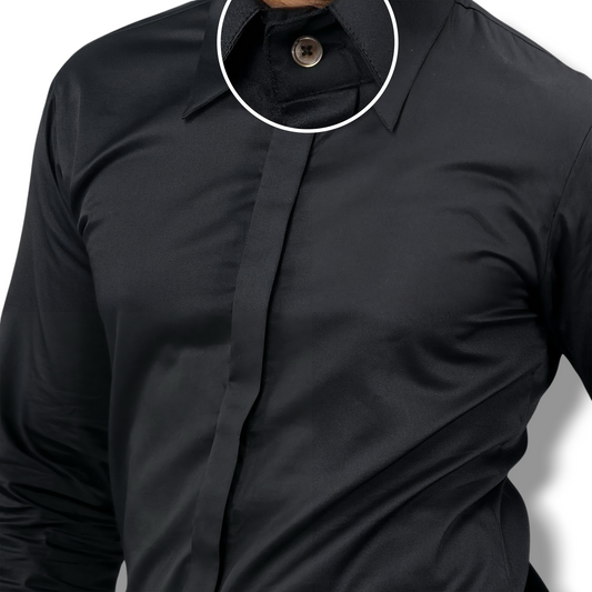 The Lance Collar – Black Beauty Luxury Shirt for Men