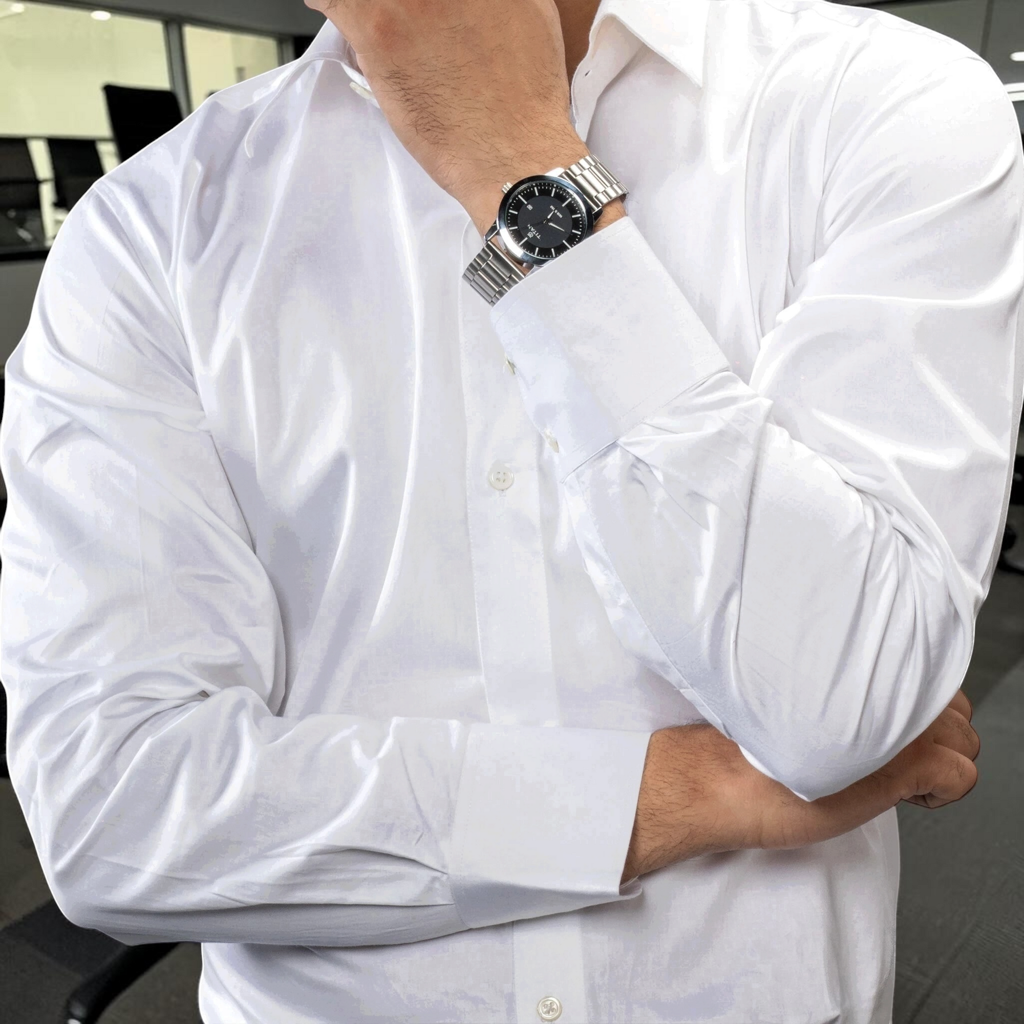 The Crown Spread – Bright White | Premium Men’s Shirt